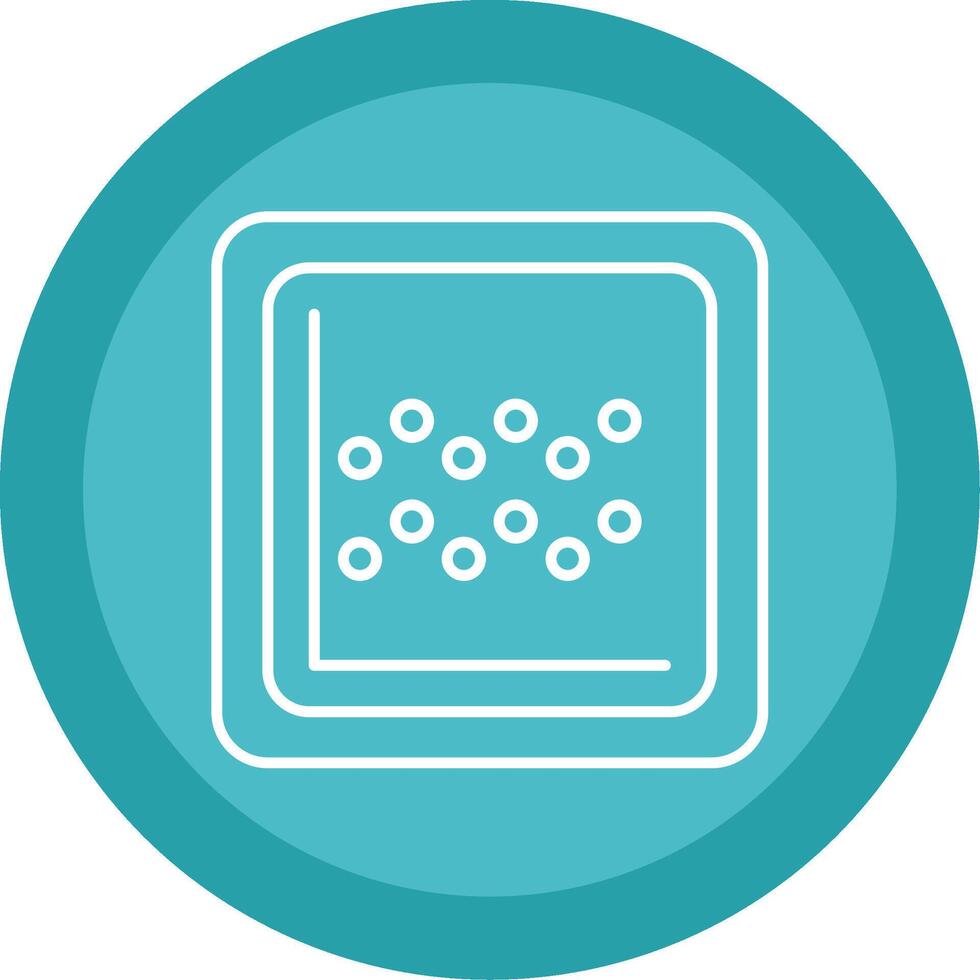 Chart Line Multi Circle Icon vector