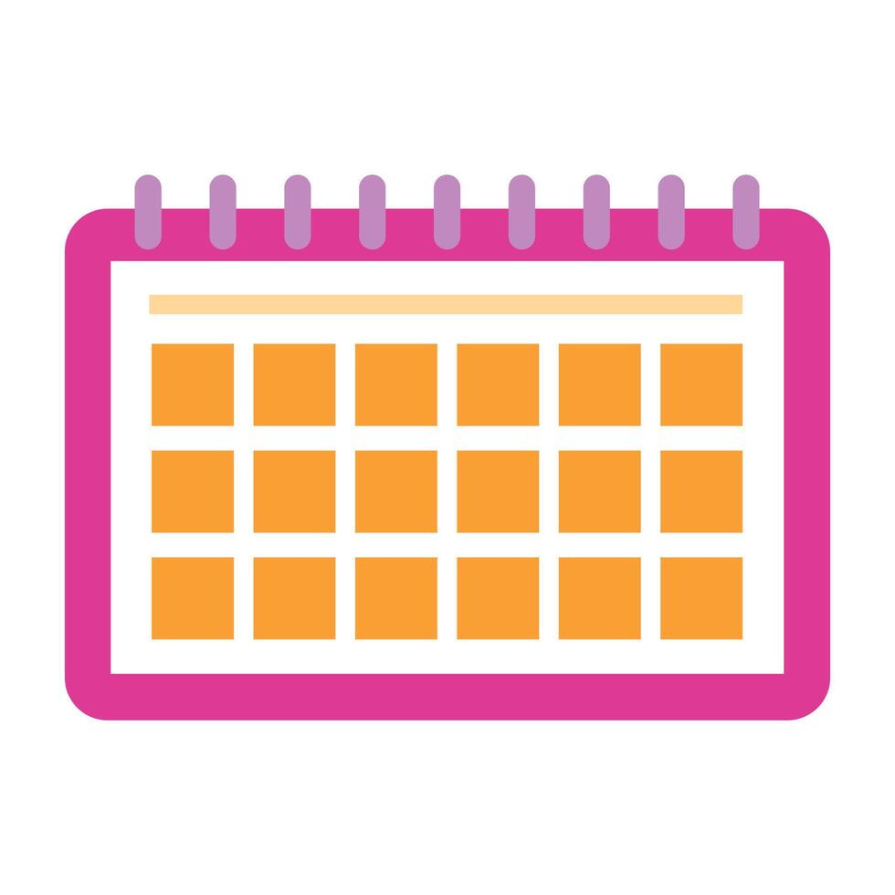 illustration for calendar icon on white background vector