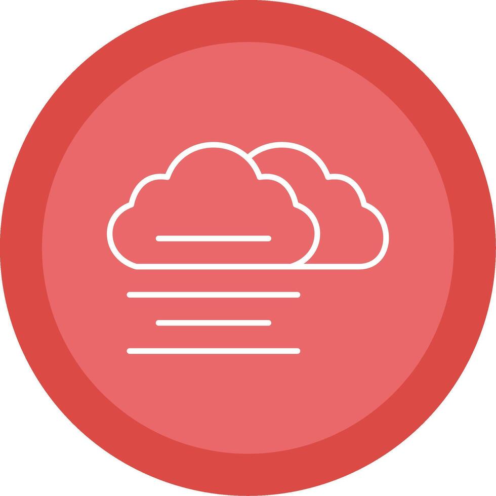 Mist Line Multi Circle Icon vector