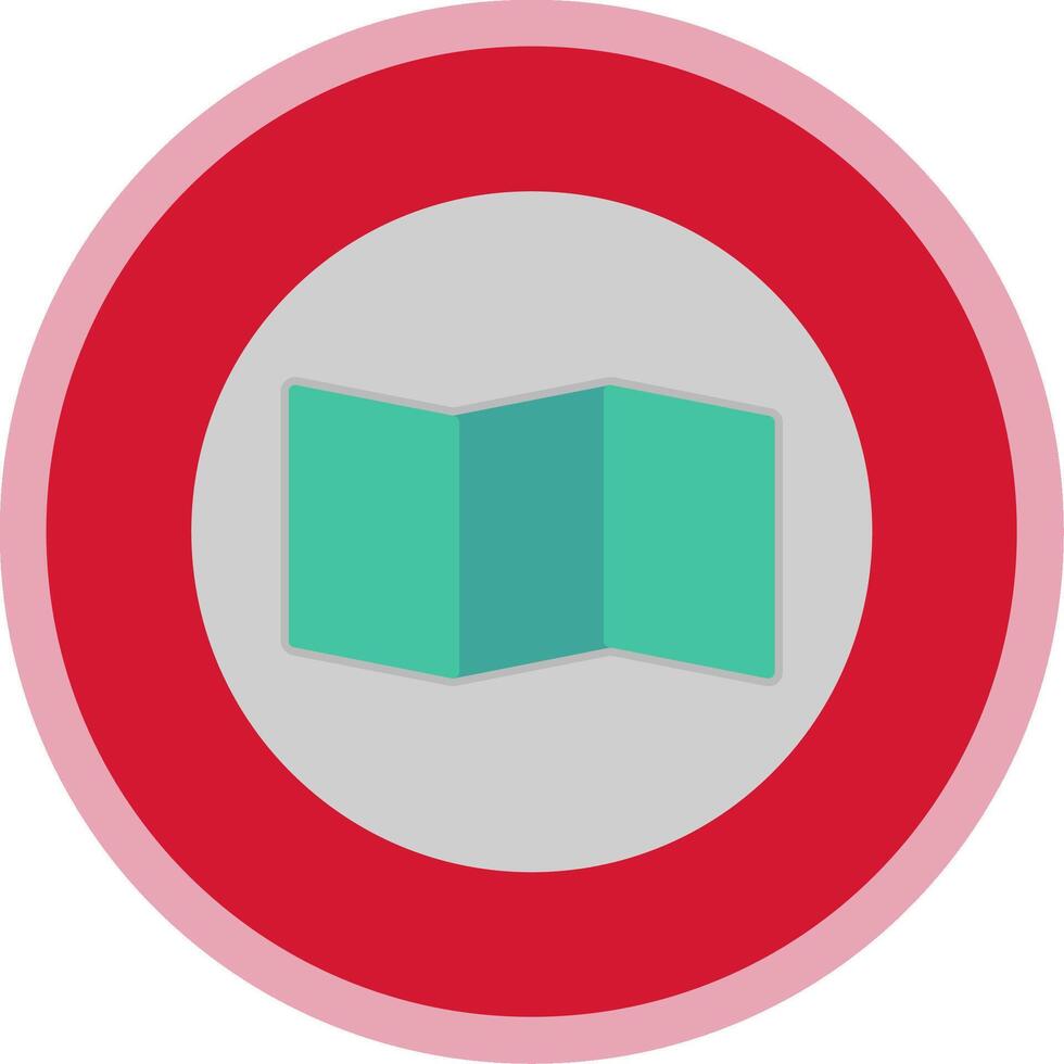 Map Flat Multi Circle Icon vector