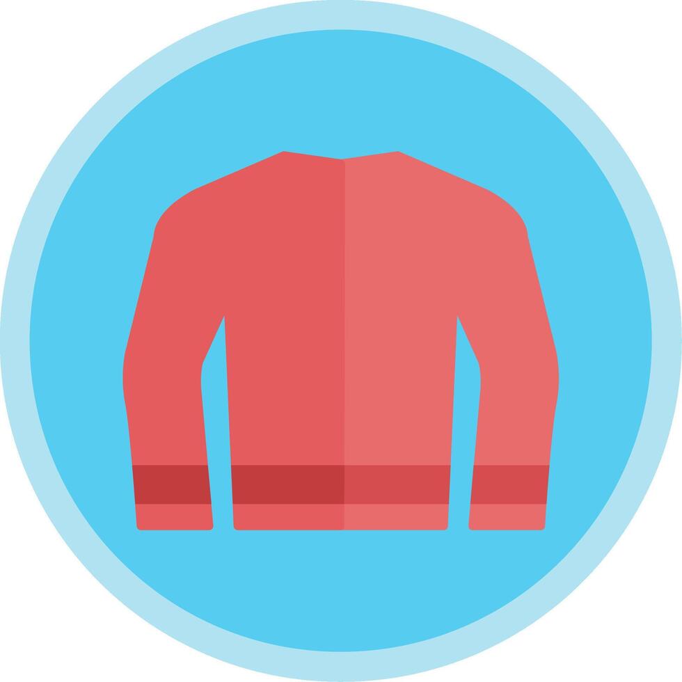 Coat Flat Multi Circle Icon vector