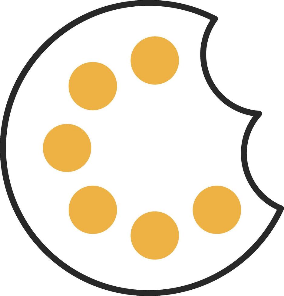 Painting Palette Skined Filled Icon vector