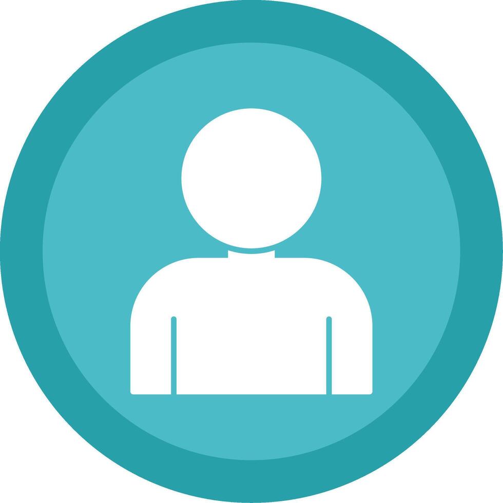 User Glyph Multi Circle Icon vector