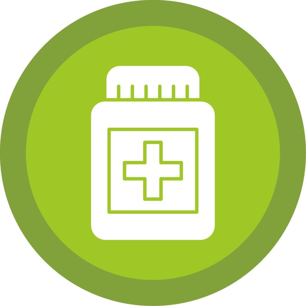 Pill Glyph Multi Circle Icon vector