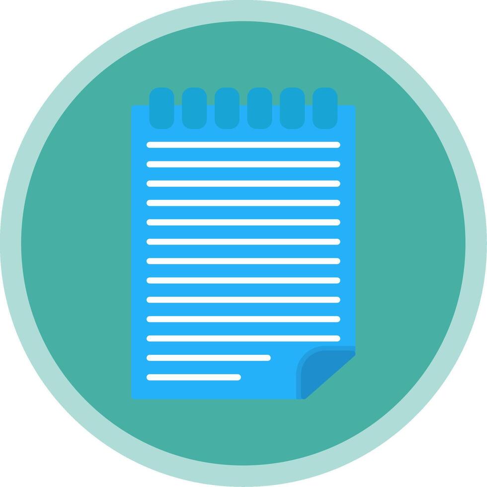 Accounting Flat Multi Circle Icon vector