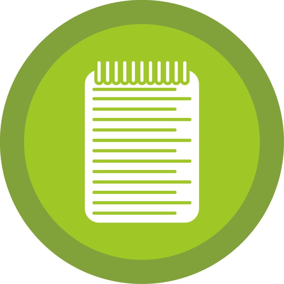 List Glyph Multi Circle Icon vector