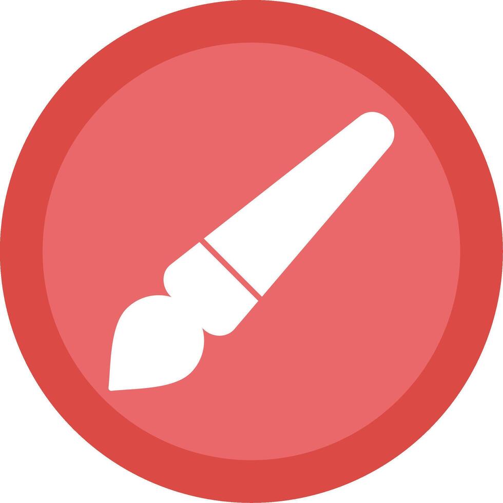 Brush Glyph Multi Circle Icon vector
