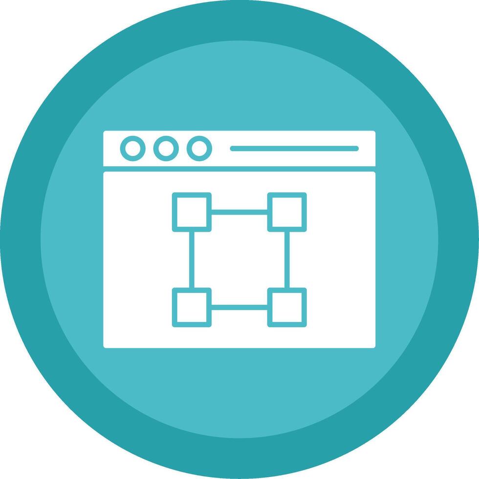 Text Editor Glyph Multi Circle Icon vector