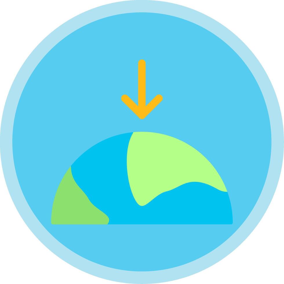Gravity Flat Multi Circle Icon vector