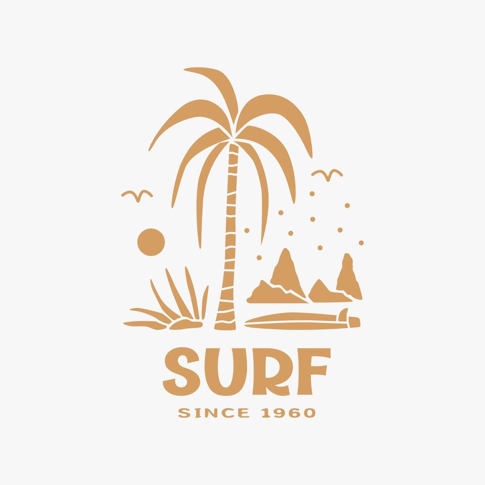 Exploring Surfing with a Japanese Twist Groovy Asia T-Shirt Design vector