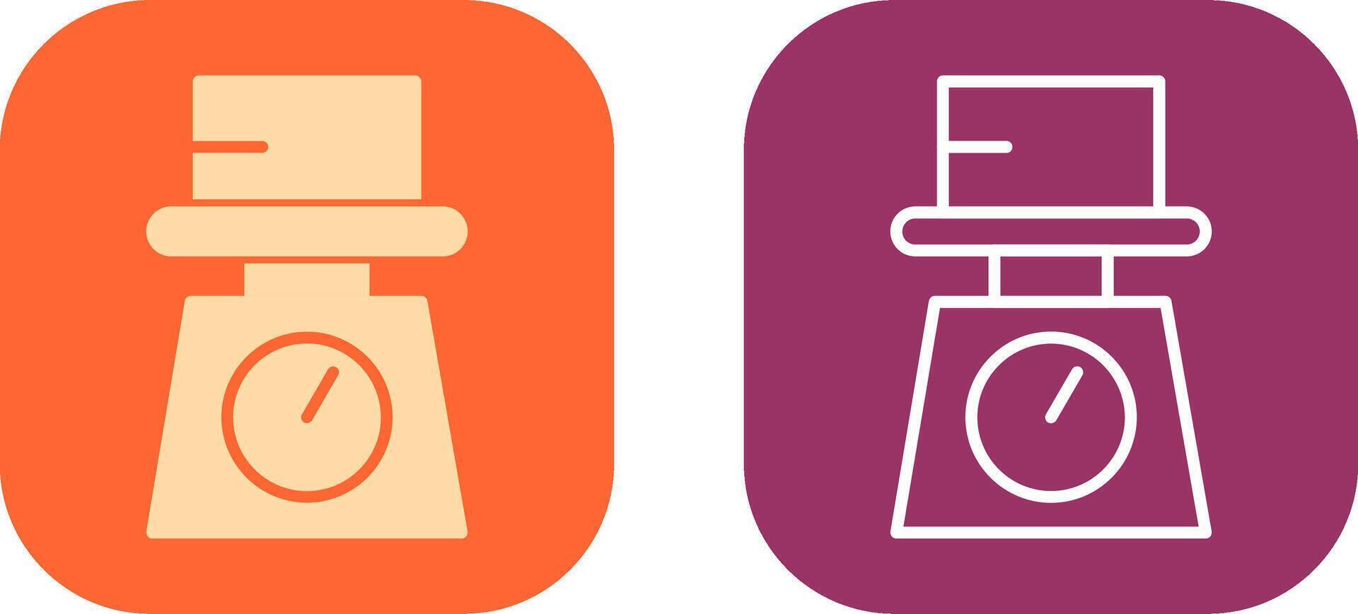 Weight Scale Icon Design vector