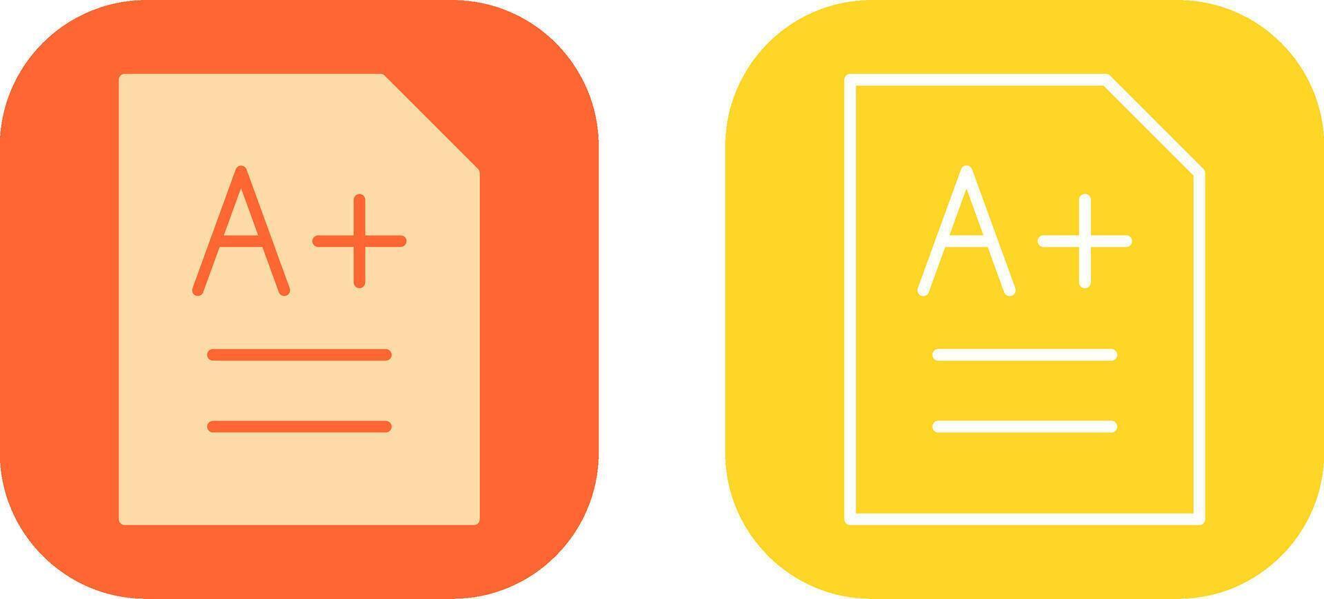 A grade Icon Design vector