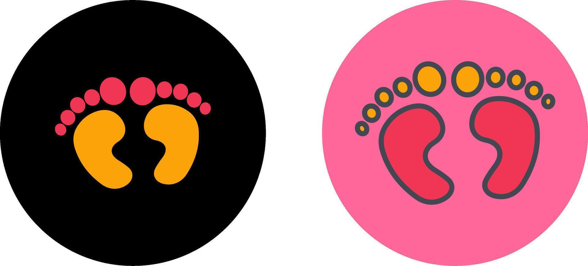 Feet Icon Design vector