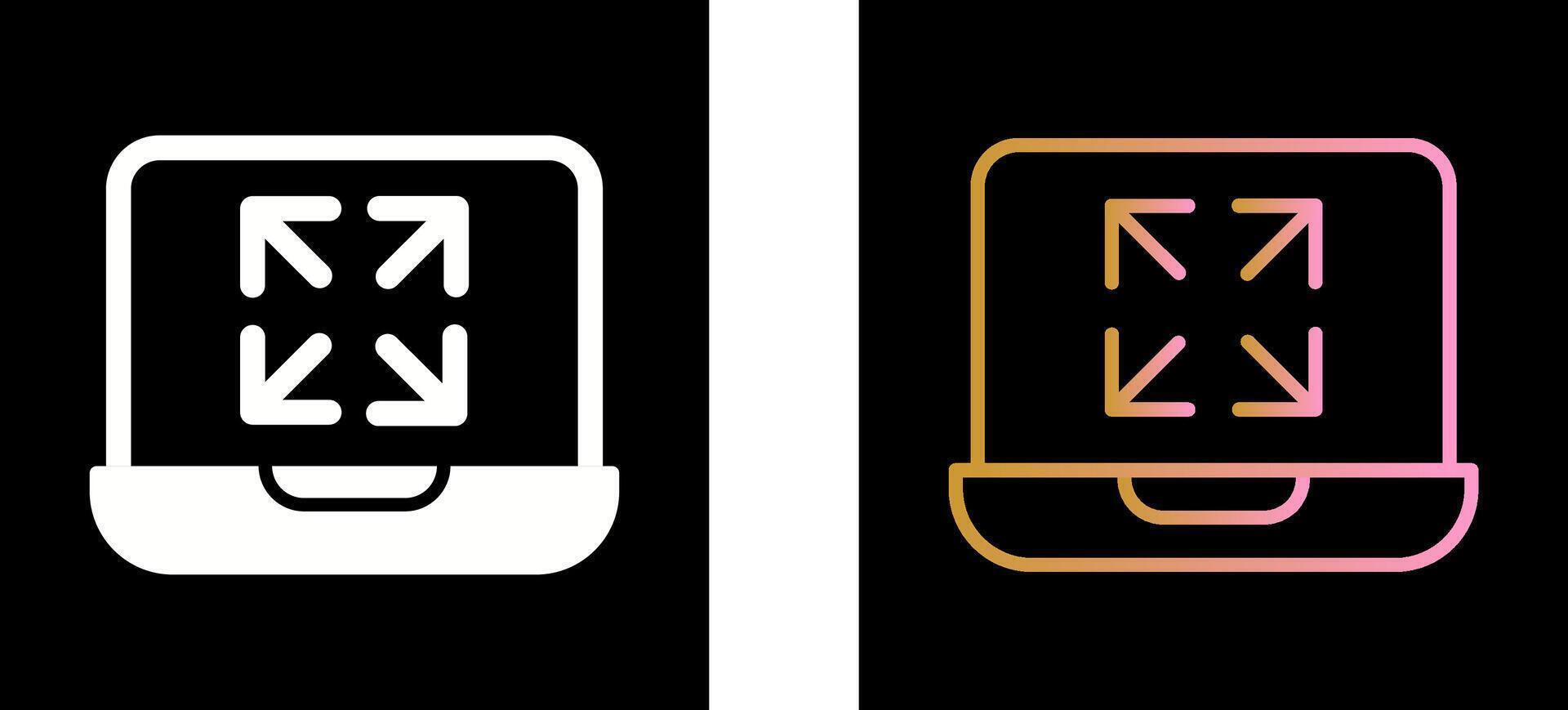 Maximize Icon Design vector