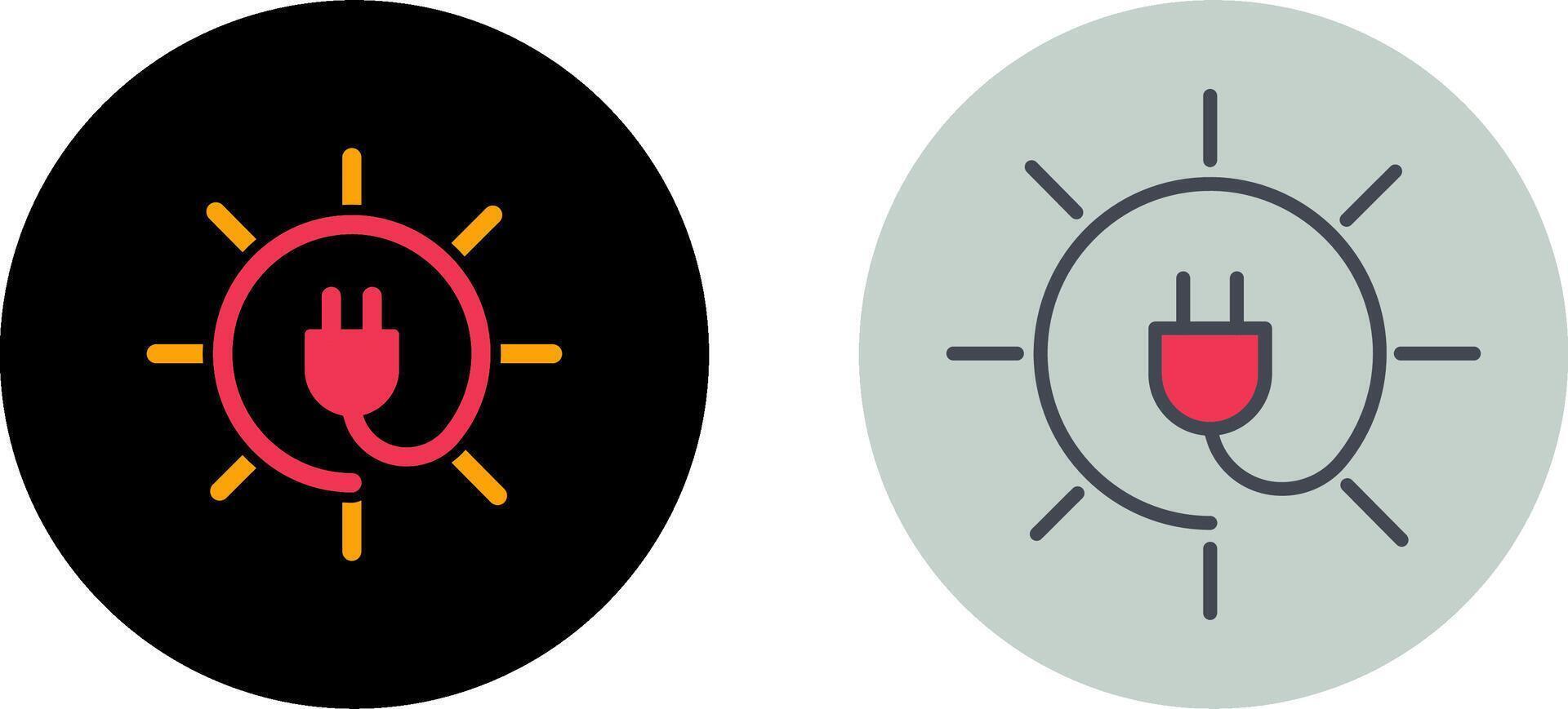 Electricity Icon Design vector