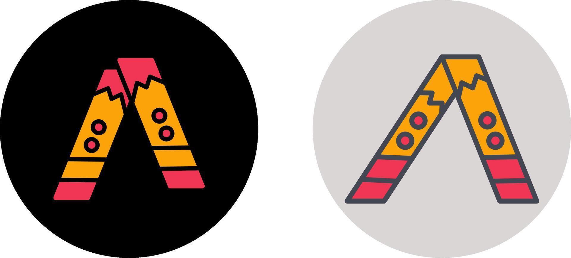 Warm Scarf Icon Design vector
