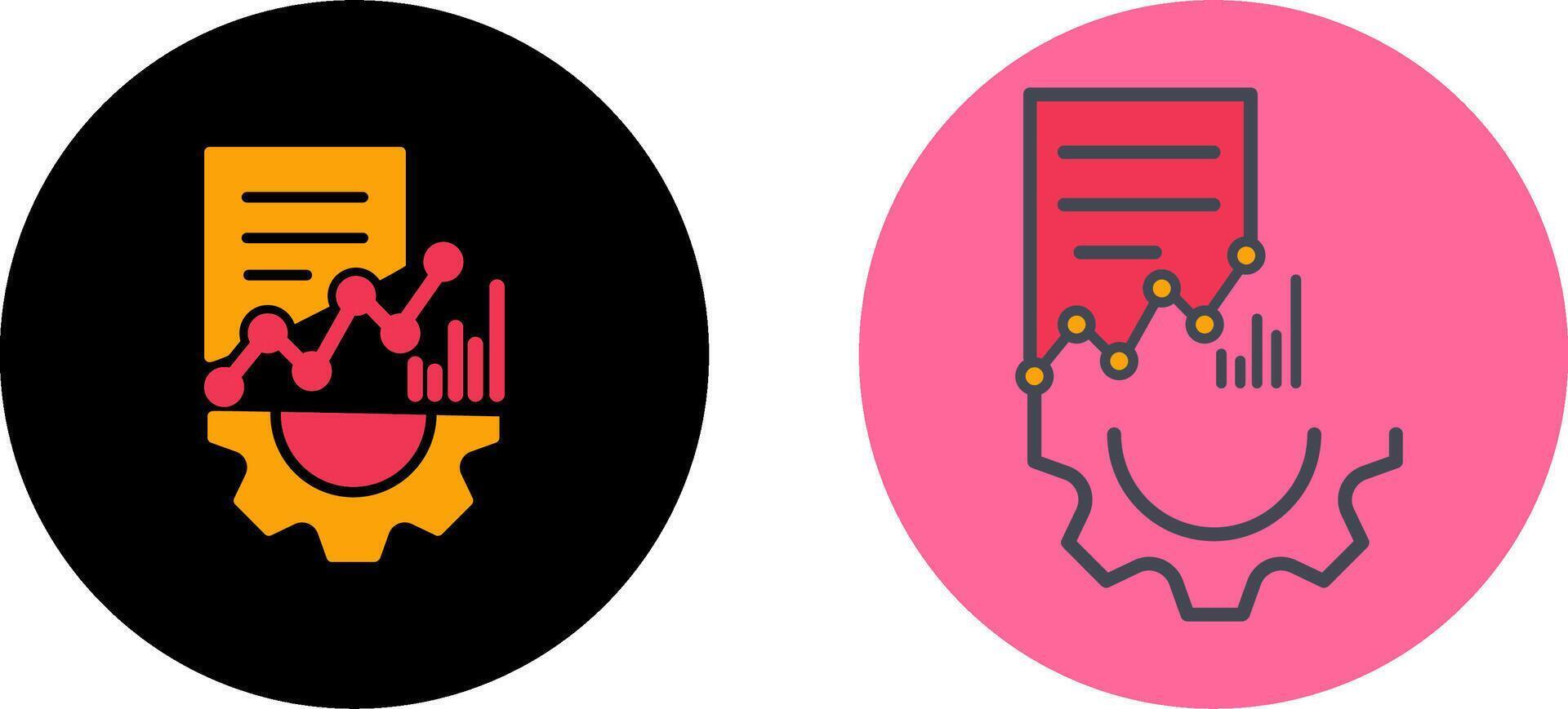 Manage Data Icon Design vector