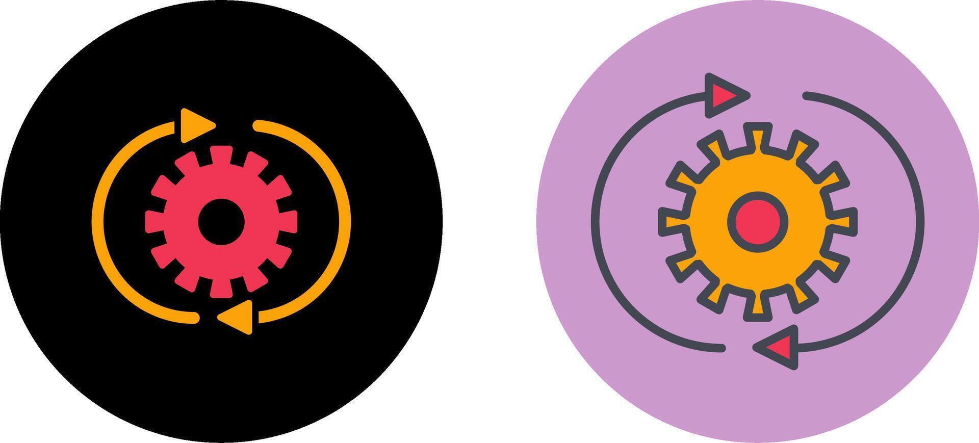 Conversion Setting Icon Design vector