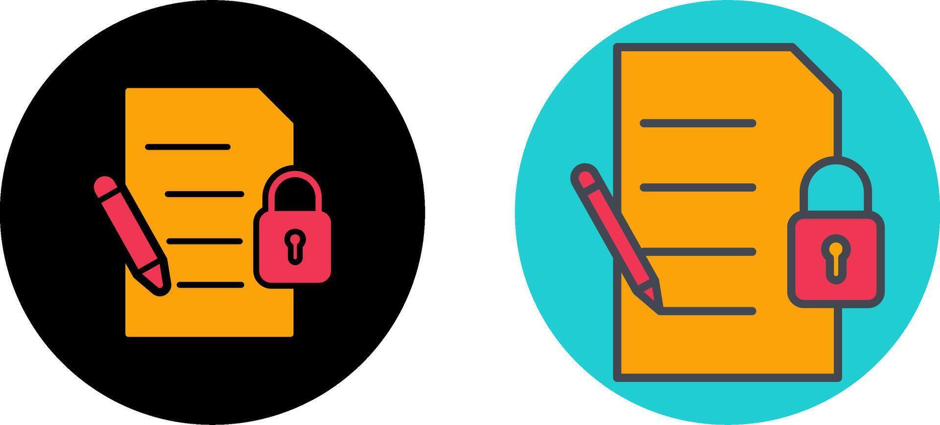 Confidentiality Icon Design vector