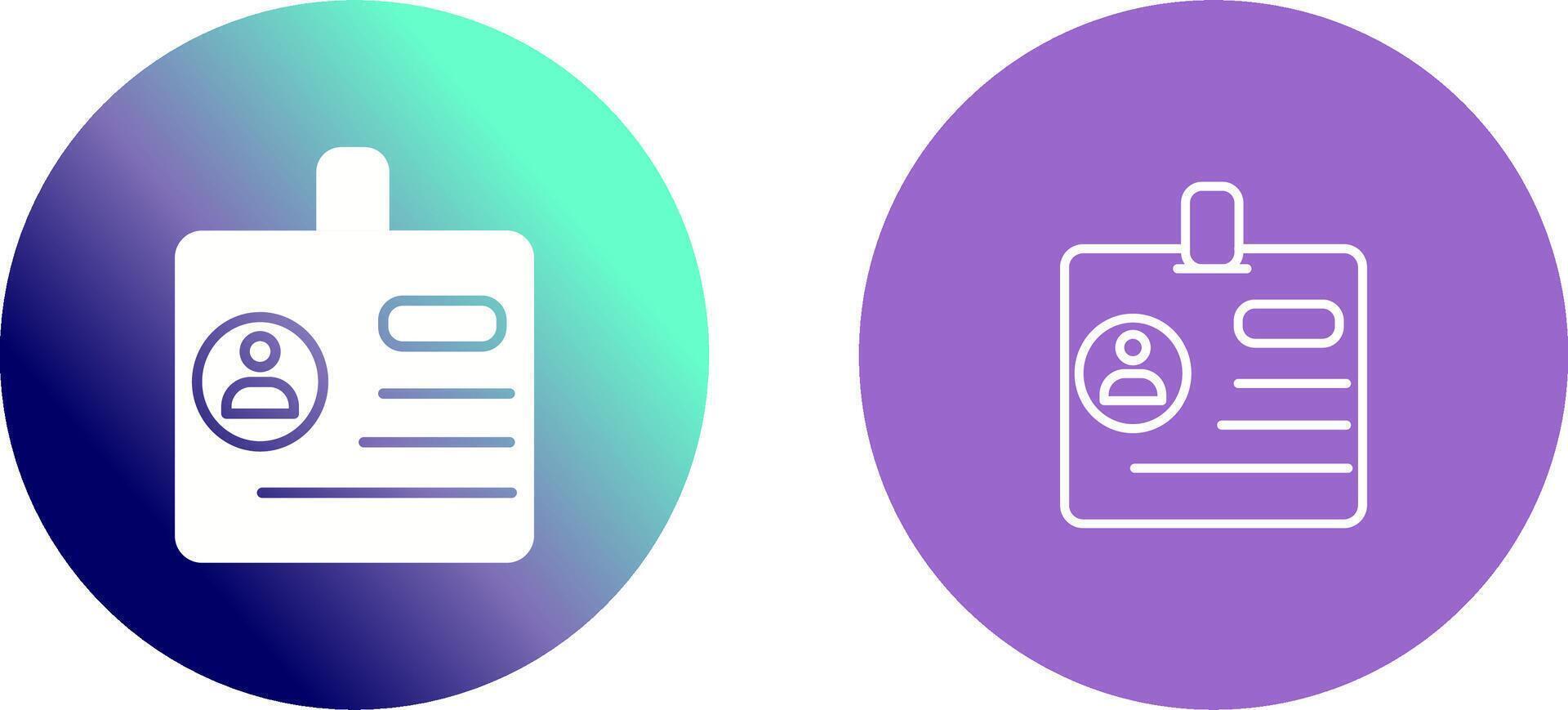 Identification Icon Design vector