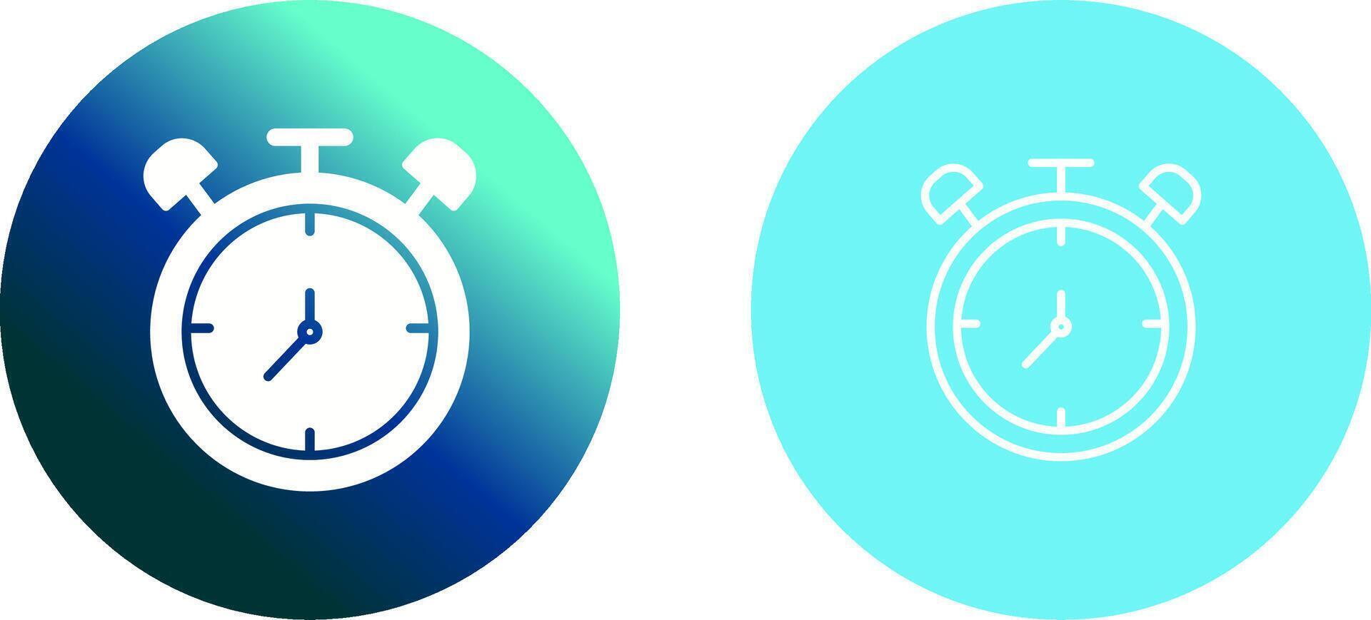 Large Clock Icon Design vector