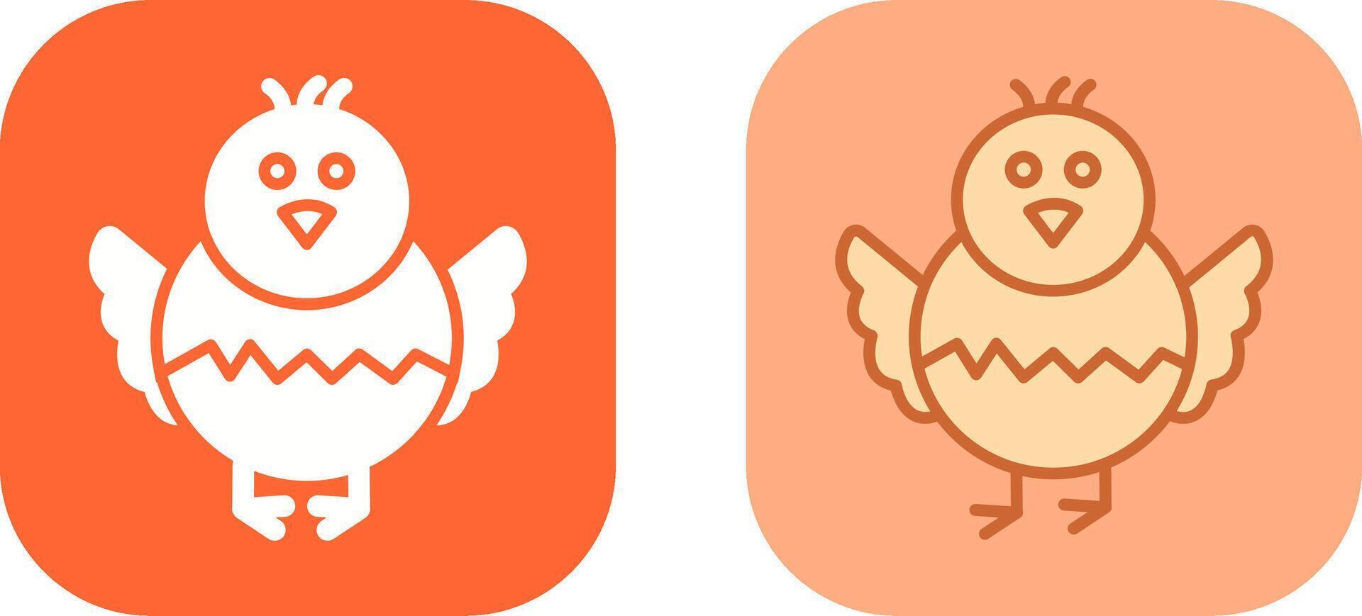 Chick Icon Design vector