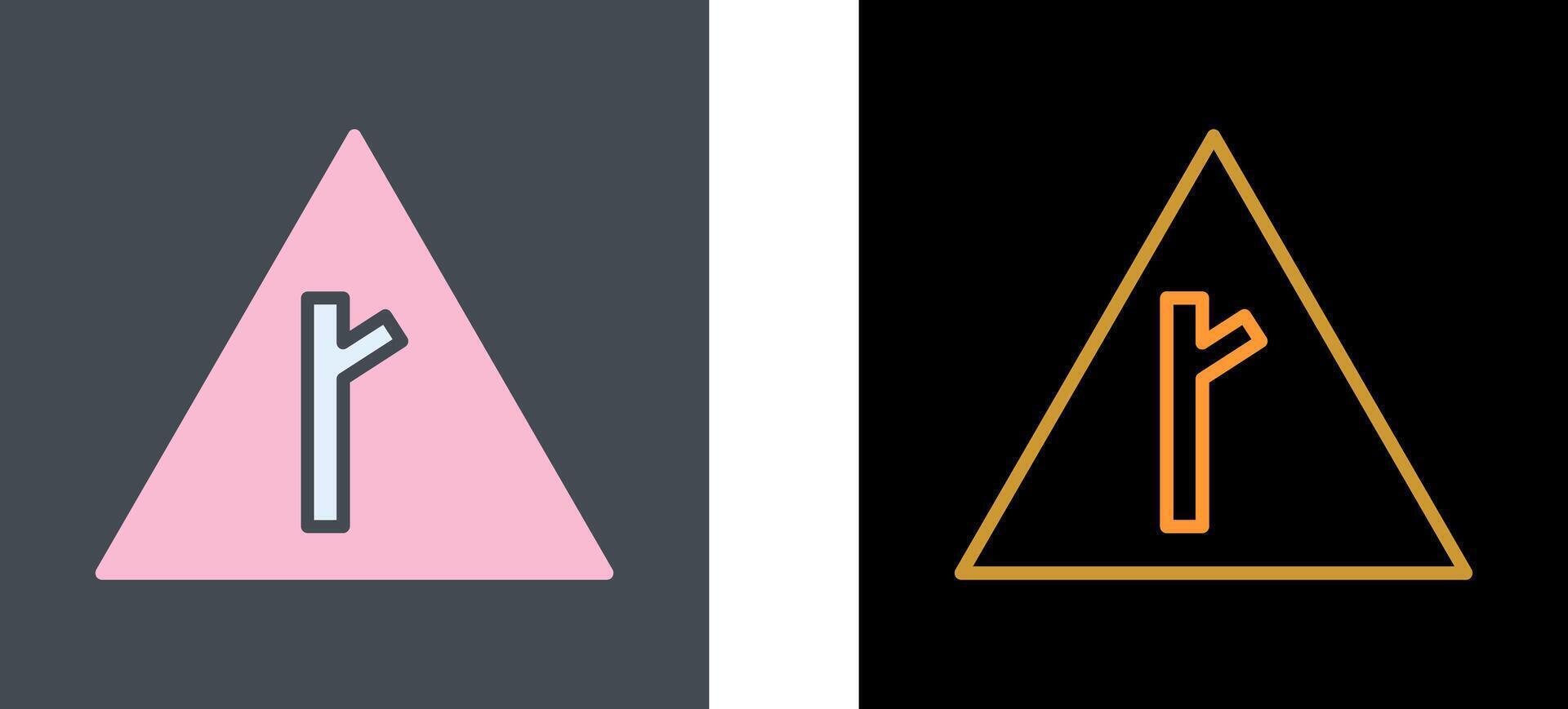 Road Sign Icon Design vector