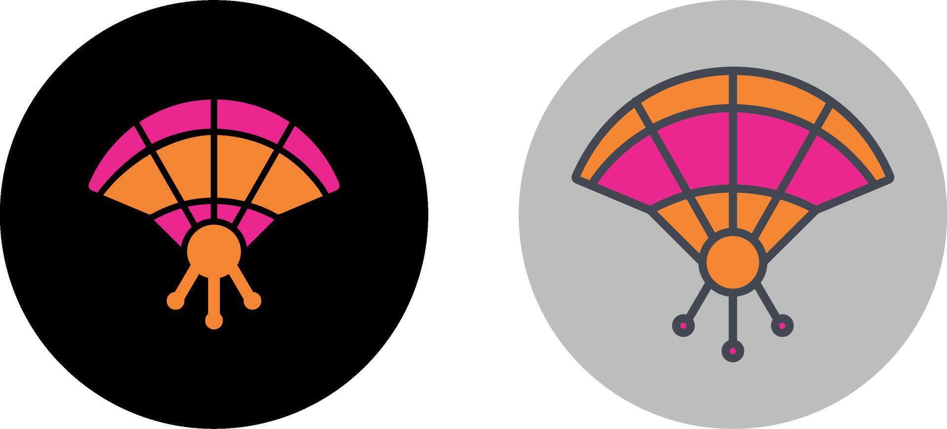 Hand Fan Icon Design vector