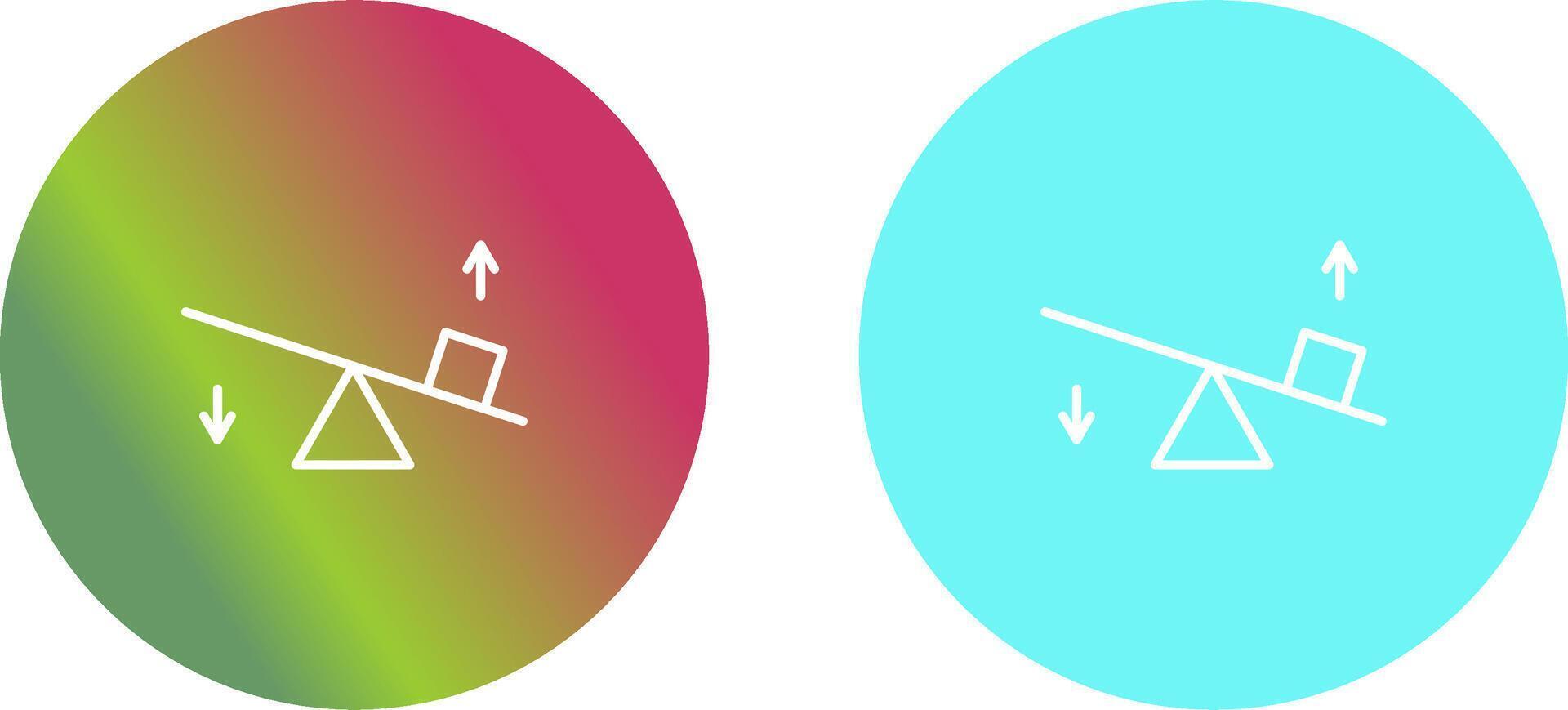 Seesaw Icon Design vector