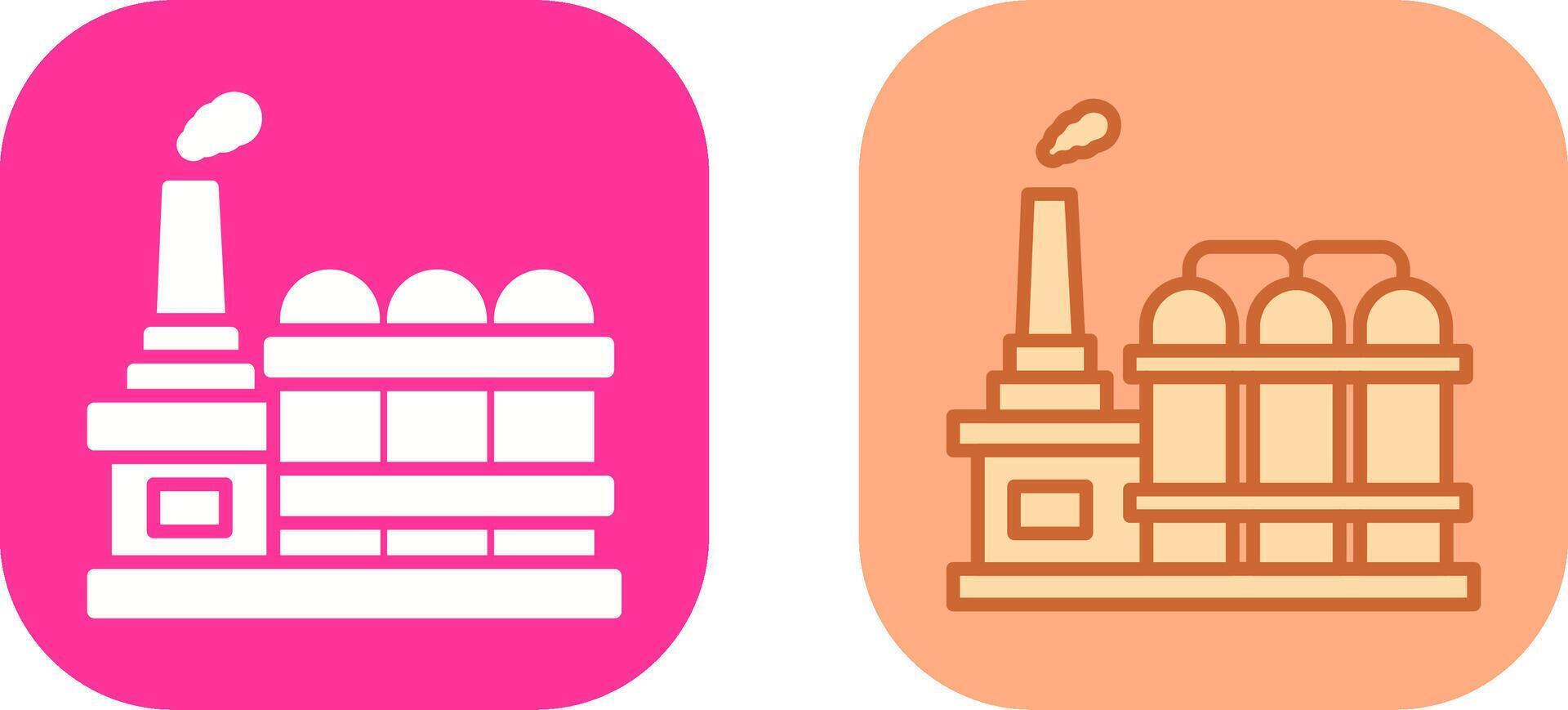 Factory II Icon Design vector