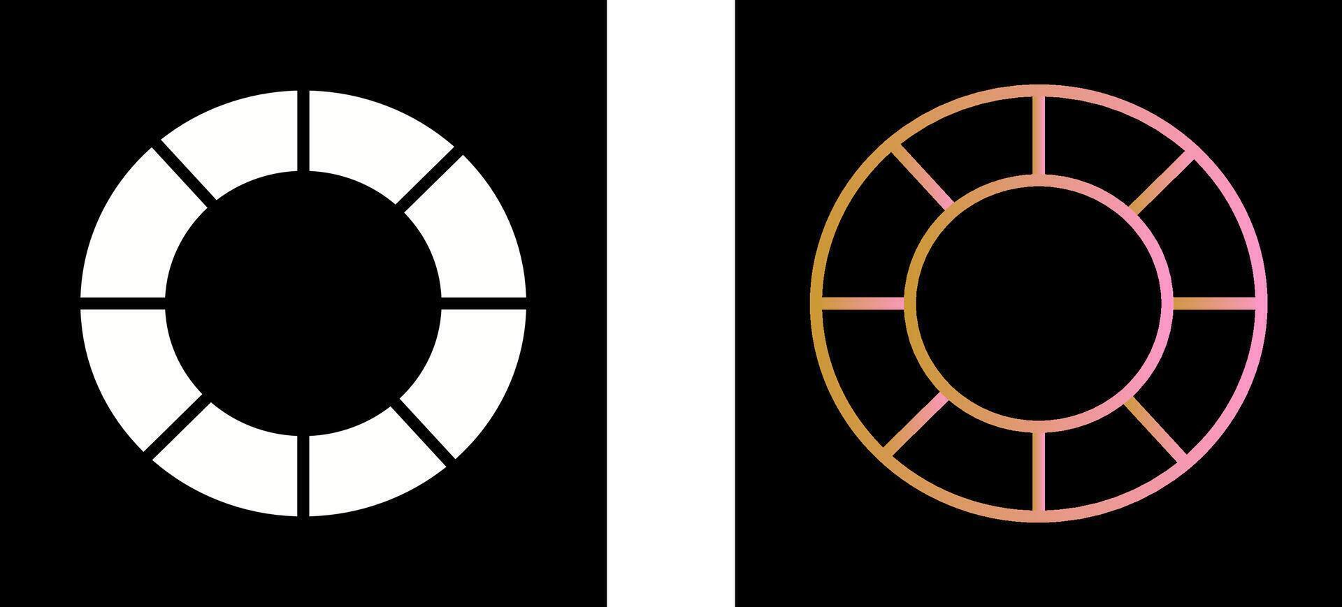 Life Preserver Icon Design vector