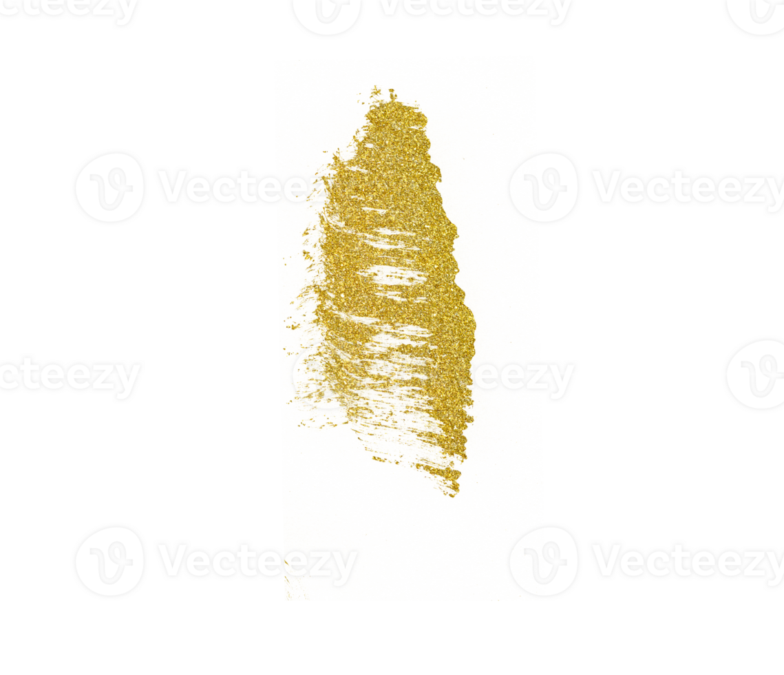 gold glitter acrylic painted object png