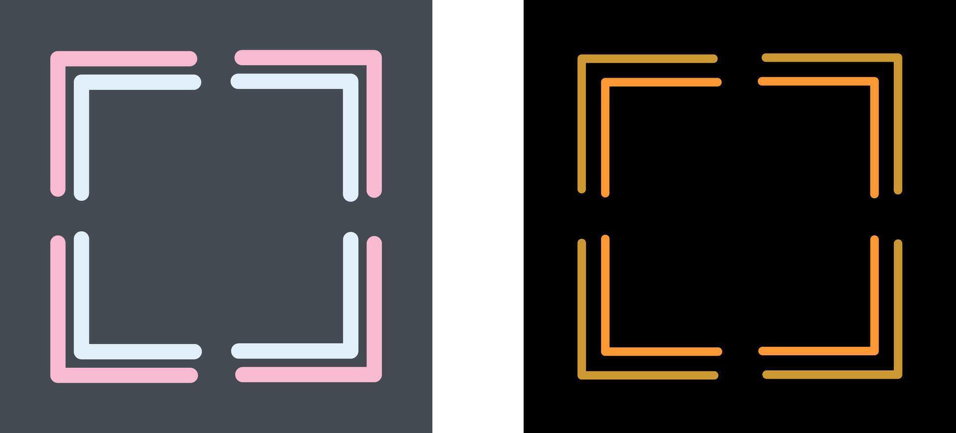 Full Screen Icon Design vector