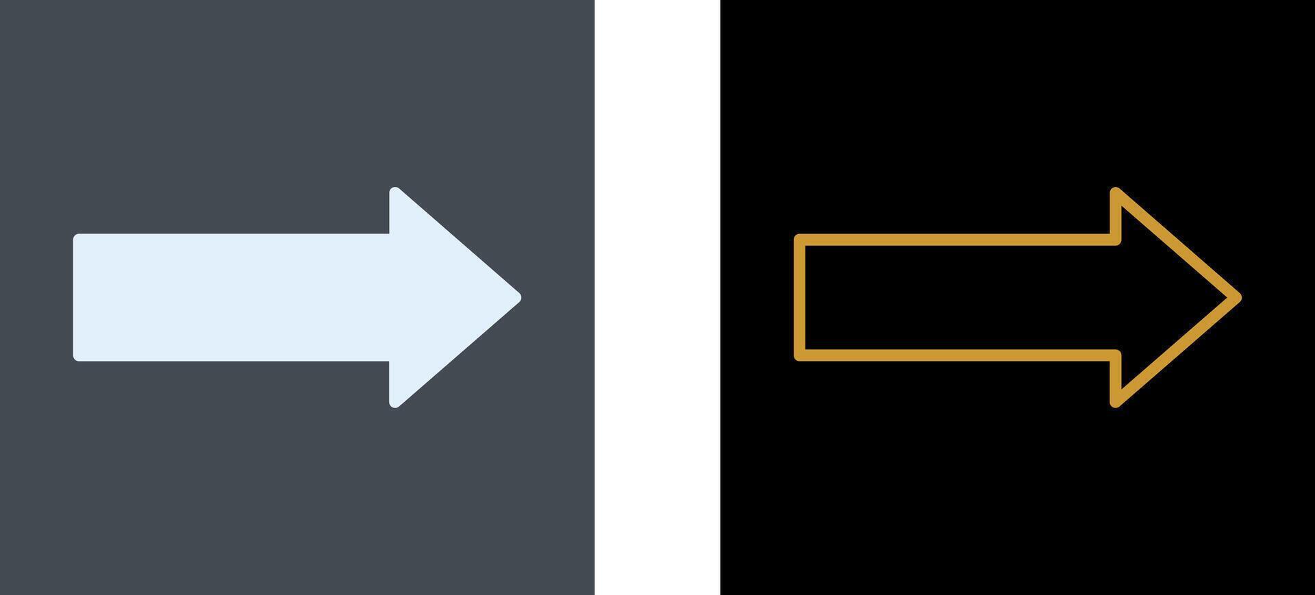 Arrow Right Icon Design vector
