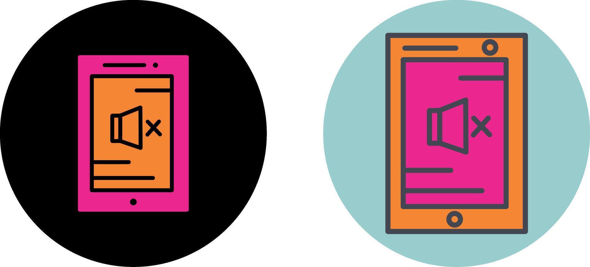 Volume Mute Icon Design vector