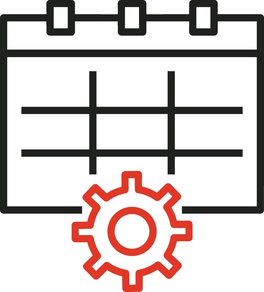 Calendar Icon symbol image for schedule or appointment vector