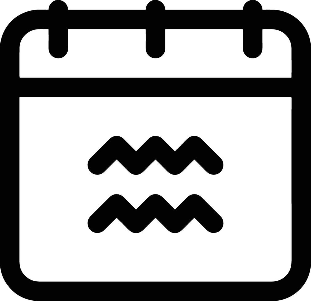 Calendar Icon symbol image for schedule or appointment vector