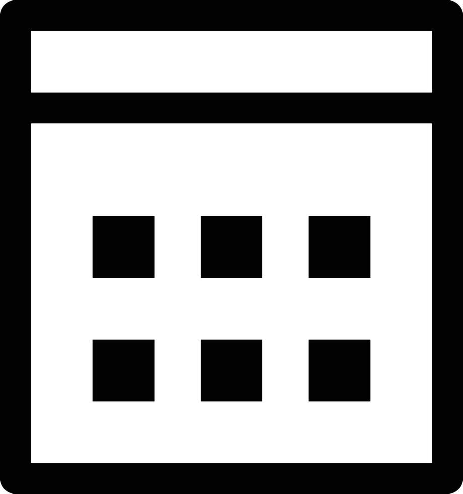 Calendar Icon symbol image for schedule or appointment vector