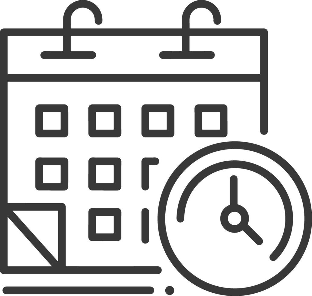 Calendar Icon symbol image for schedule or appointment vector