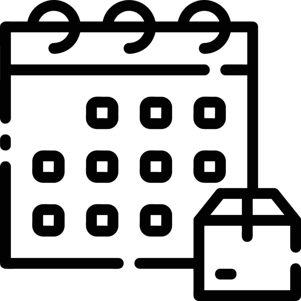 Calendar Icon symbol image for schedule or appointment vector