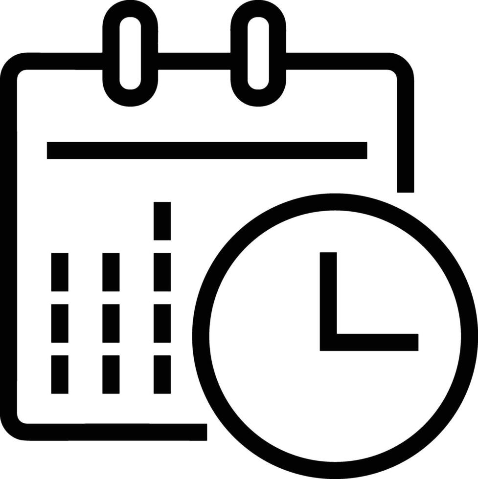 Calendar Icon symbol image for schedule or appointment vector