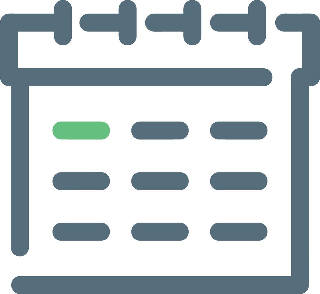 Calendar Icon symbol image for schedule or appointment vector