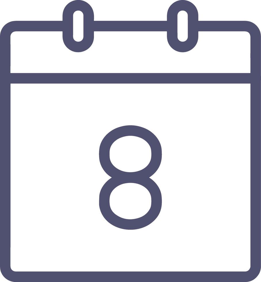 Calendar Icon symbol image for schedule or appointment vector