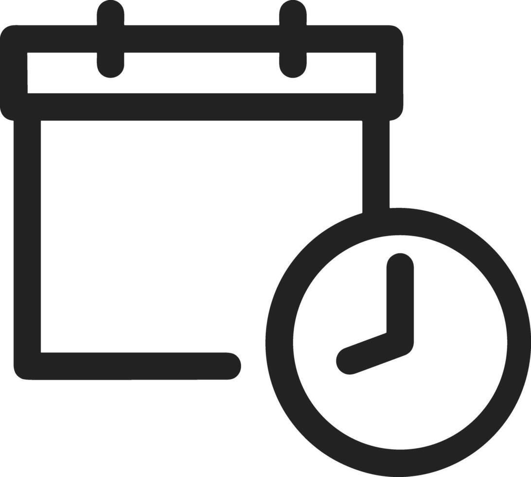 Calendar Icon symbol image for schedule or appointment vector