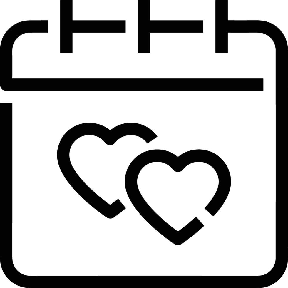 Calendar Icon symbol image for schedule or appointment vector