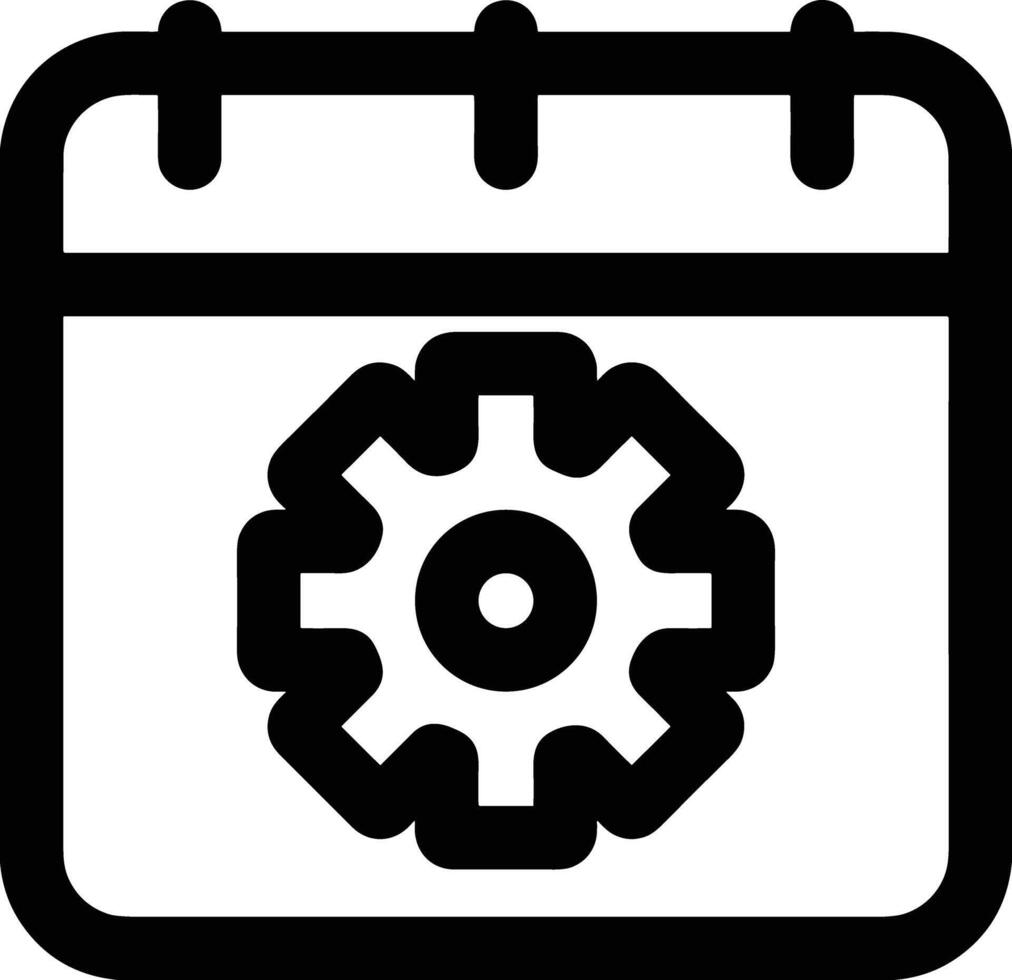 Calendar Icon symbol image for schedule or appointment vector