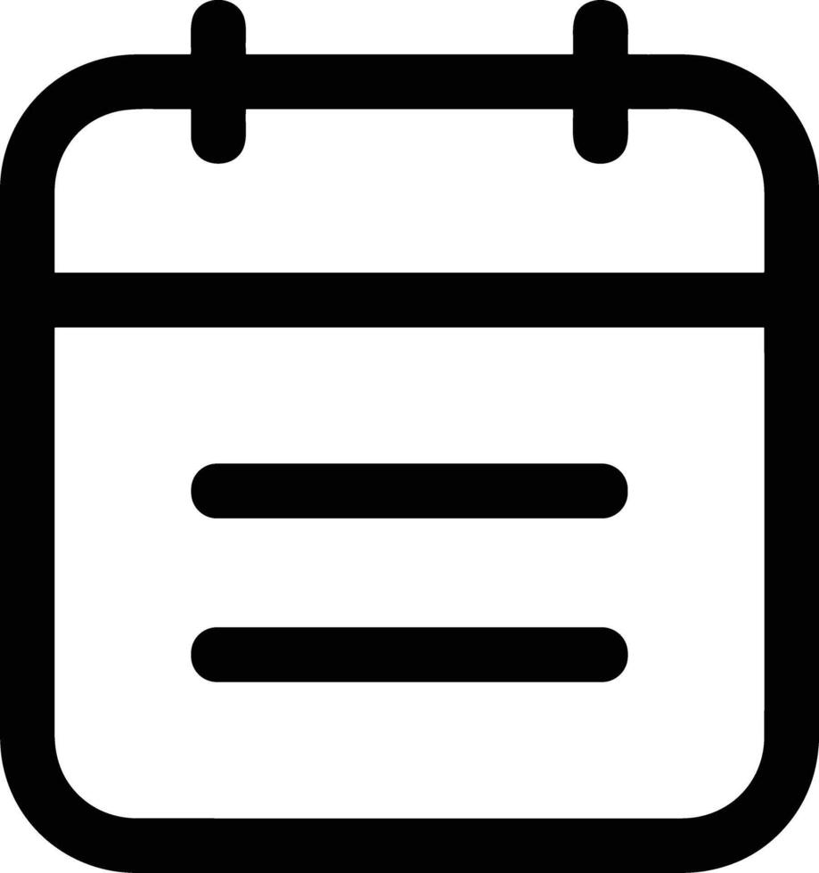Calendar Icon symbol image for schedule or appointment vector