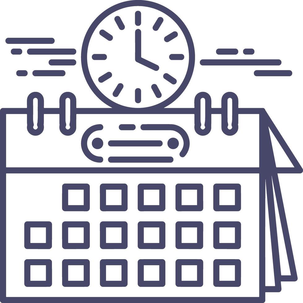 Calendar Icon symbol image for schedule or appointment vector