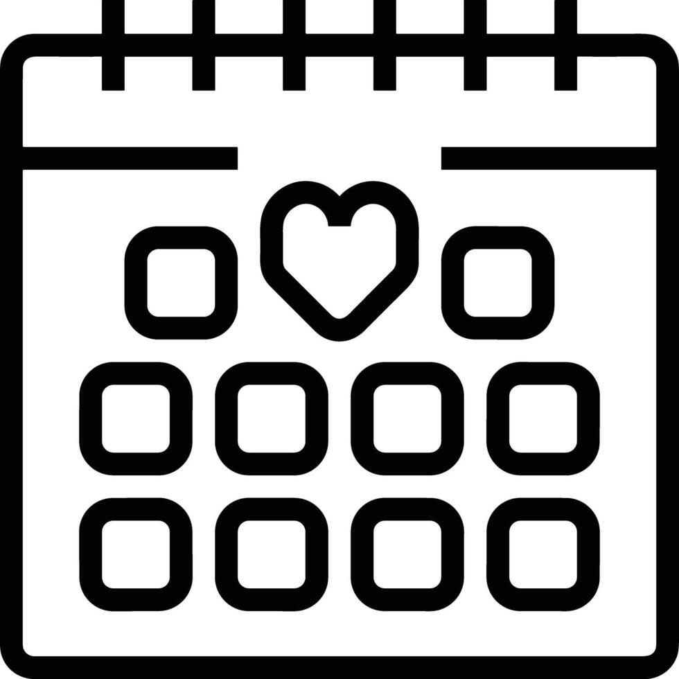Calendar Icon symbol image for schedule or appointment vector