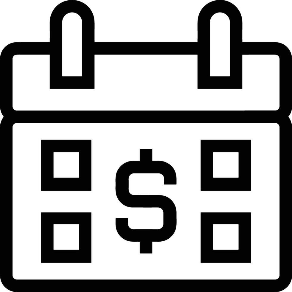 Calendar Icon symbol image for schedule or appointment vector